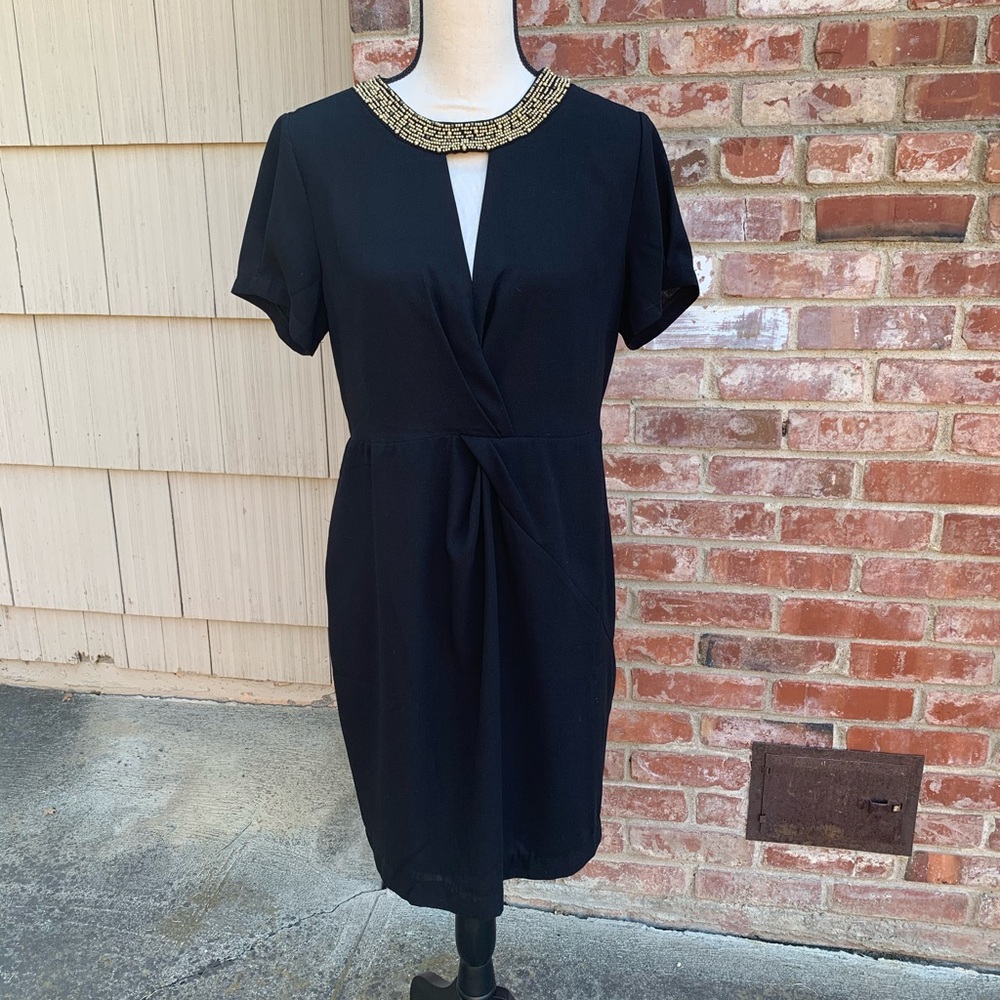 Forever 21 black beaded dress